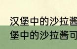 汉堡中的沙拉酱可以用炼乳代替吗 汉堡中的沙拉酱可不可以用炼乳代替