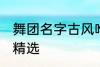 舞团名字古风唯美 舞团名字古风唯美精选