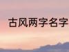 古风两字名字 适合男生的古风网名